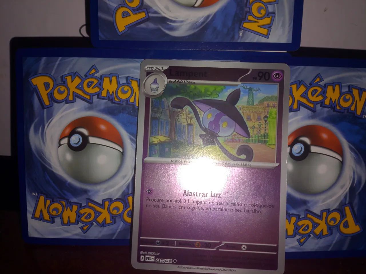 Carta pokémon para trocar e comprar lampent