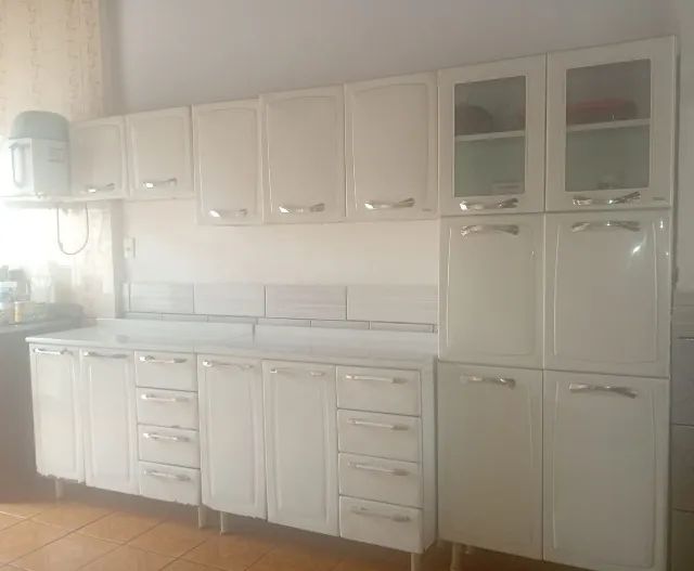 Armário de Cozinha Branco com 05 peças - Foto 2