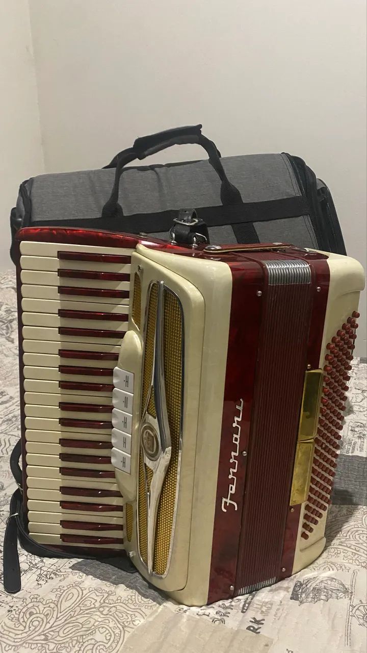 Acordeon Da Vinci Ferrari 120 baixos - Foto 2