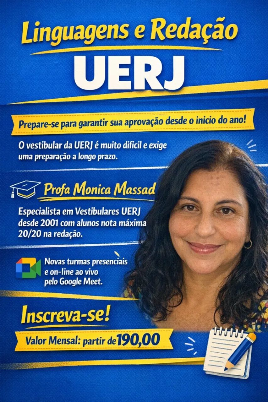 Vestibular UFU 2026- aulas de redação 