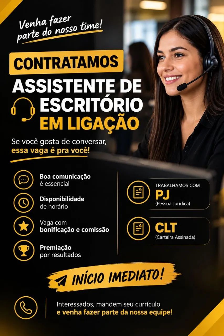 Oportunidade de emprego ( imediato ) 