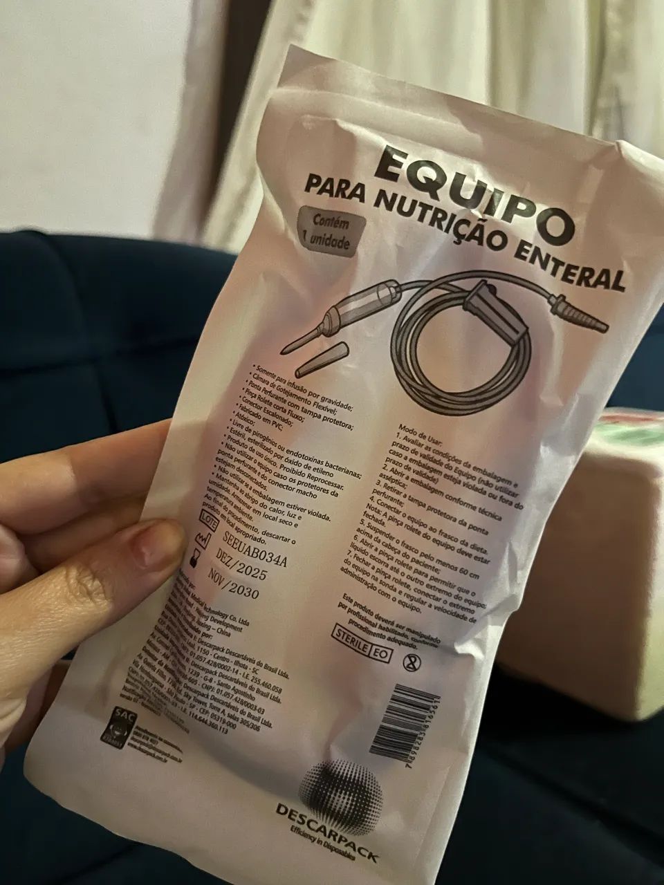 Equipo para nutrição enteral 