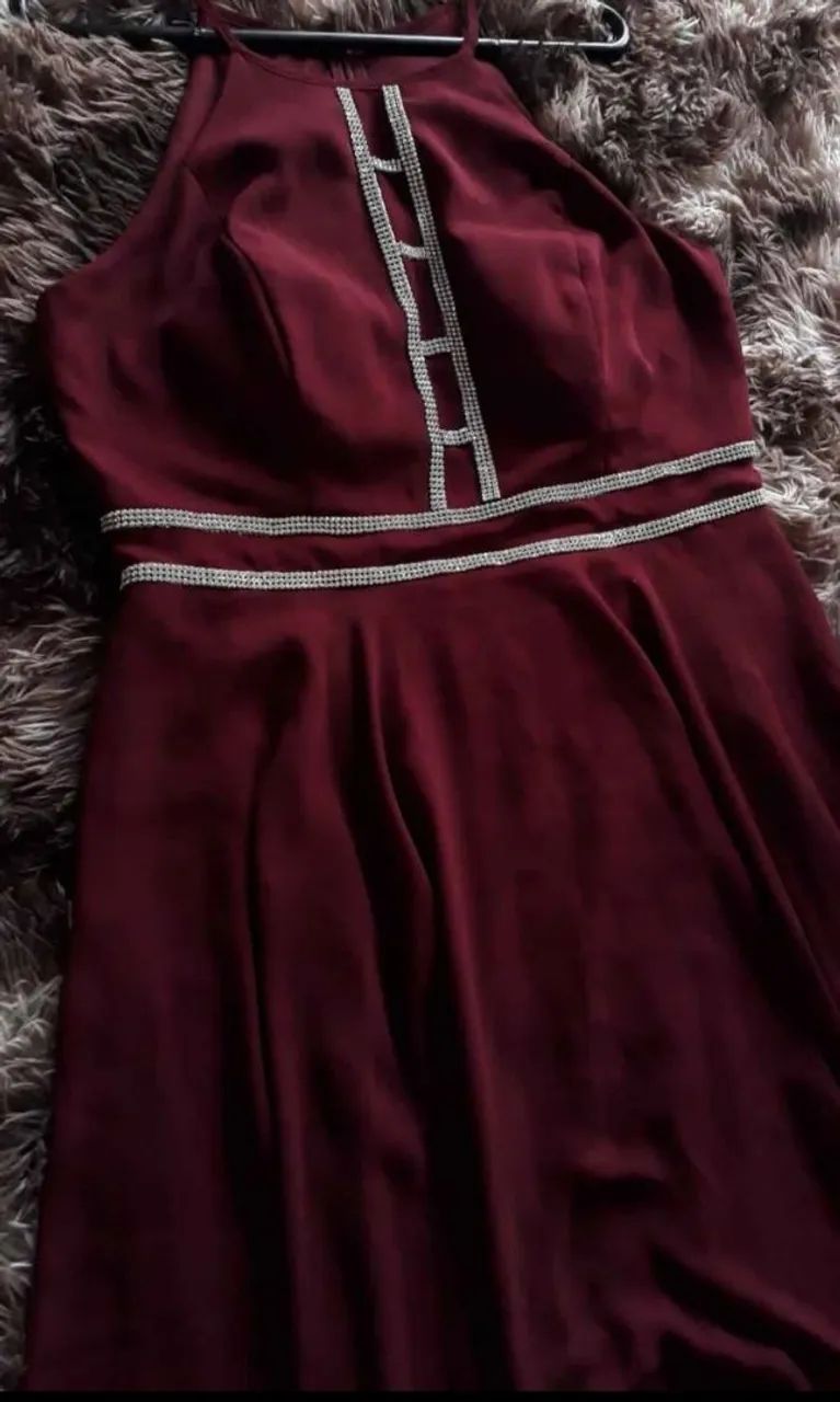 Vestido de festa - vinho Marssala - Foto 2