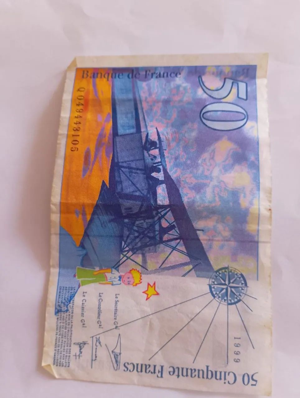 Cédulas Francesas Raras - Coleção "O Pequeno Príncipe" e "Debussy" - Foto 3