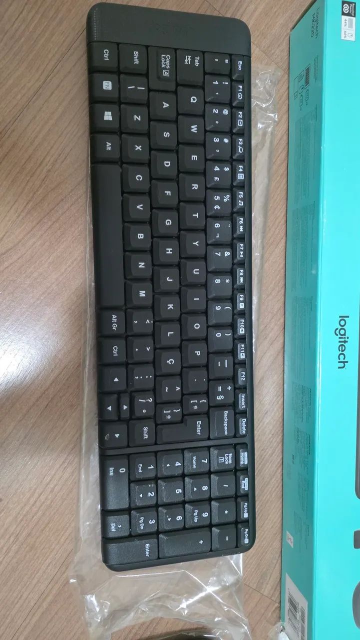 Kit Teclado e Mouse Sem Fio Logitech MK220 ABNT2 - Com Caixa - Foto 3