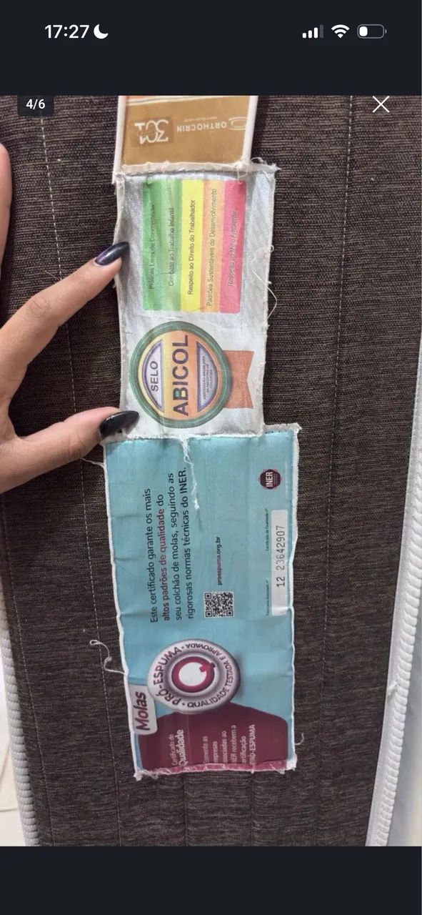 Colchão de solteiro orthocrin  - Foto 3