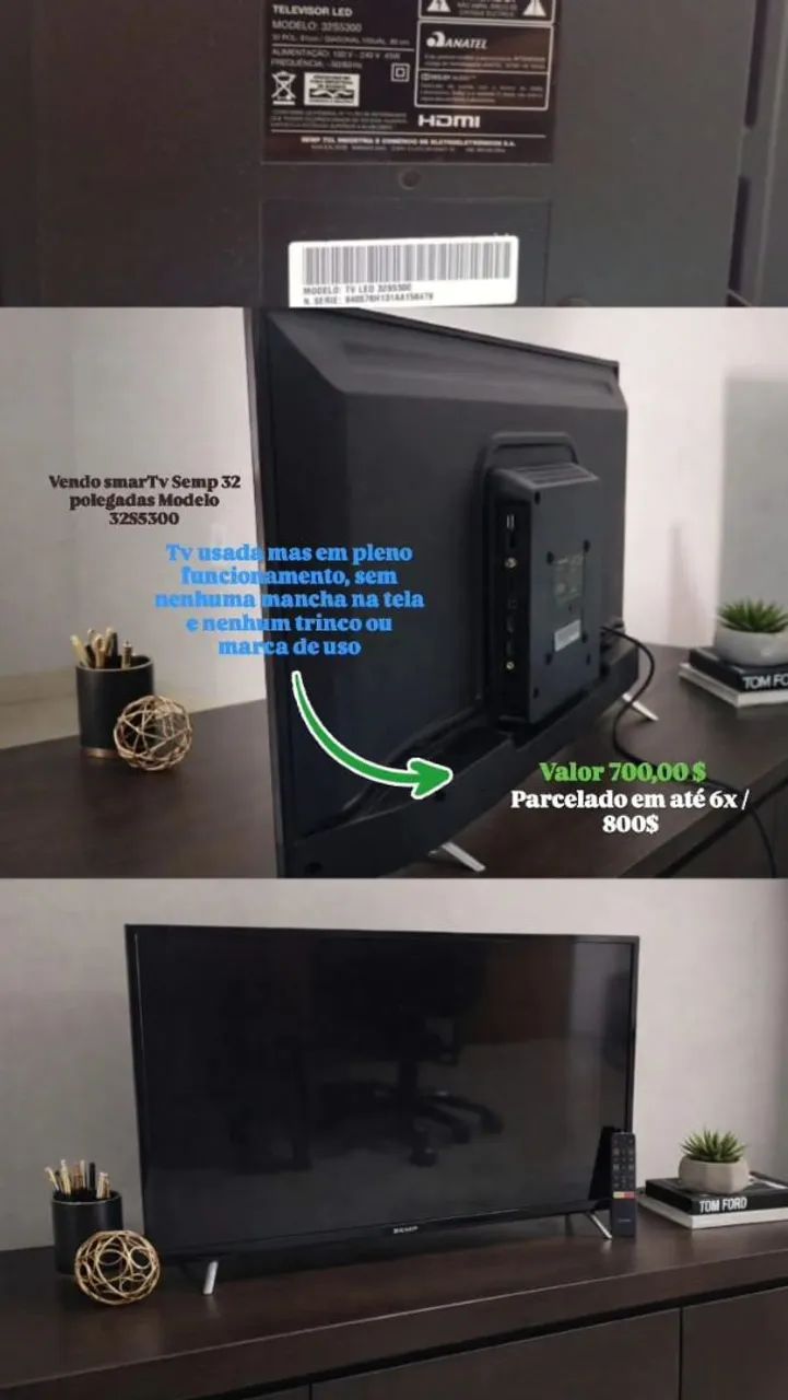 smarTv Semp 32 polegadas 