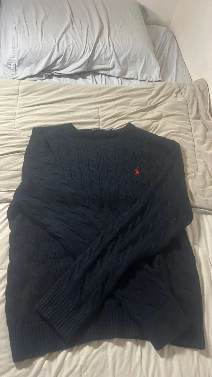 Suéter preto ralph lauren 