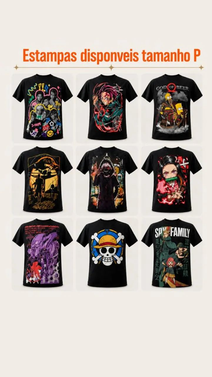 Camisetas Animes Adulto