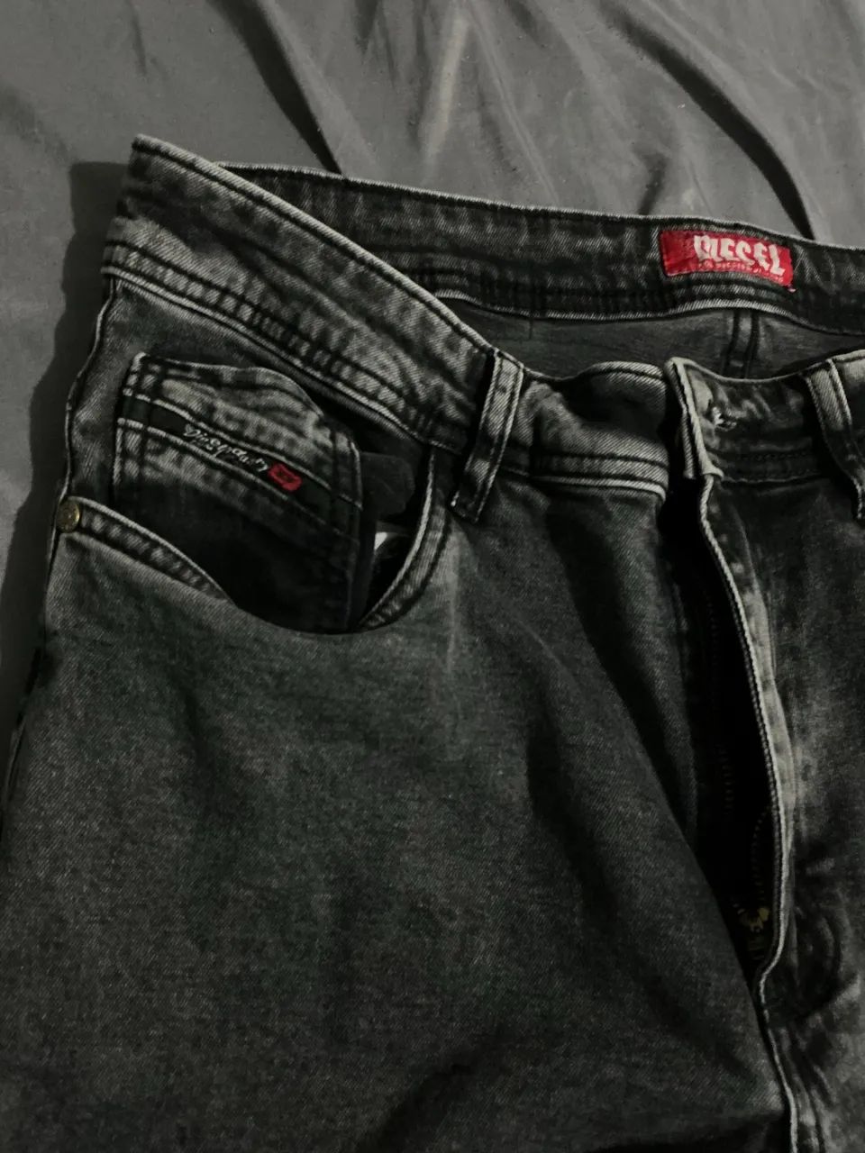 CALÇA JEANS DIESEL PRETA TAM 40 - Foto 4