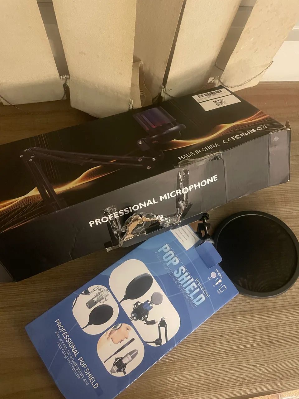 Microfone Profissional USB-C + Pop Filter Profissional | Kit Completo Gravação - Foto 3