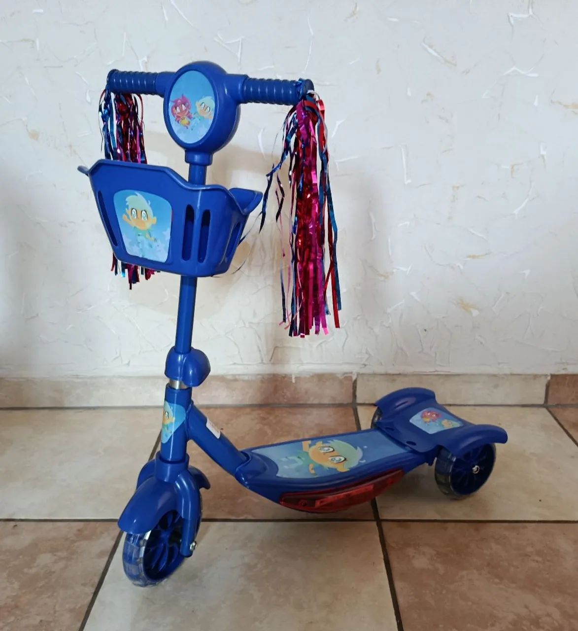 Patinete infantil azul 3 rodas 