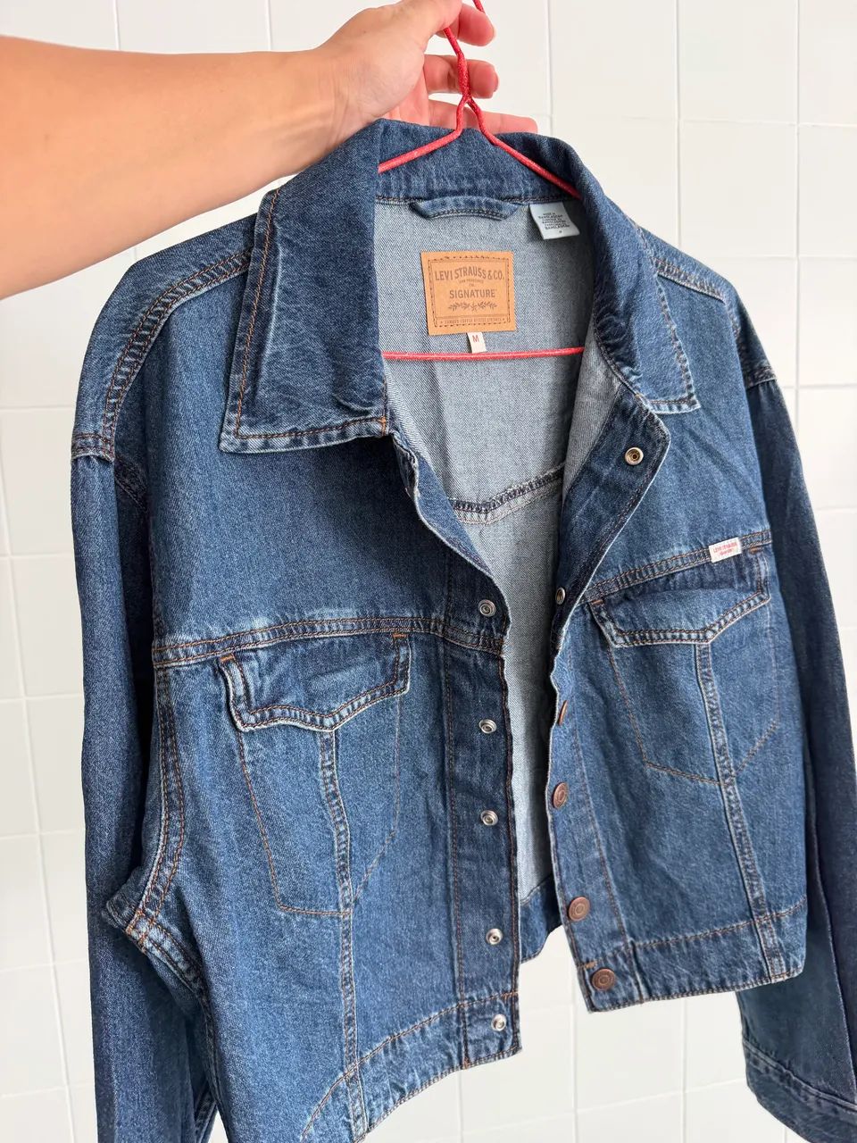 Jaqueta Jeans Levis Feminina Original M - Foto 3