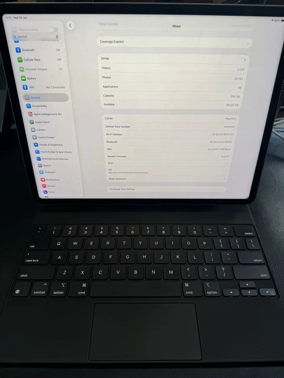 iPad Pro M2 12.9 WiFi + Cellular 6a geração  - Foto 3
