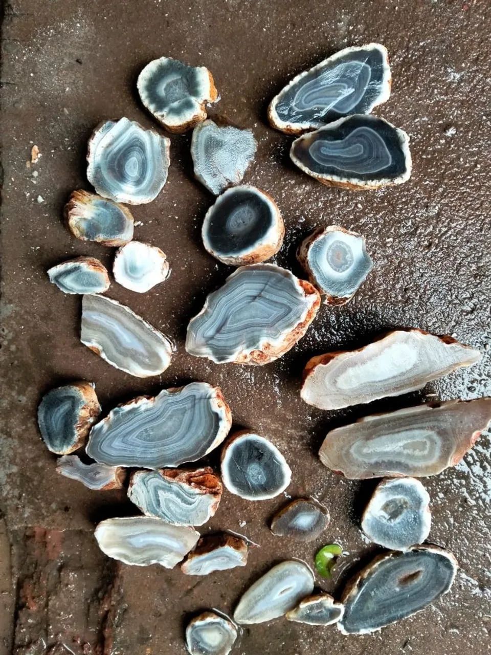 Pedra chapa de Ágata (nao polida) por 15 reais cada 