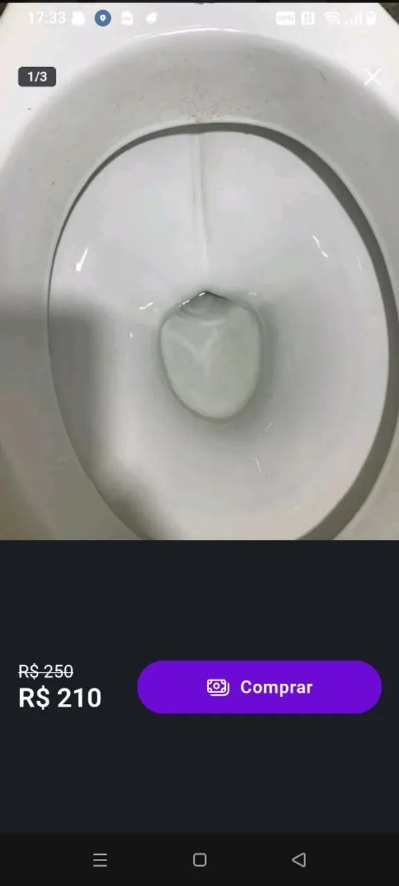 Vaso sanitário branco 