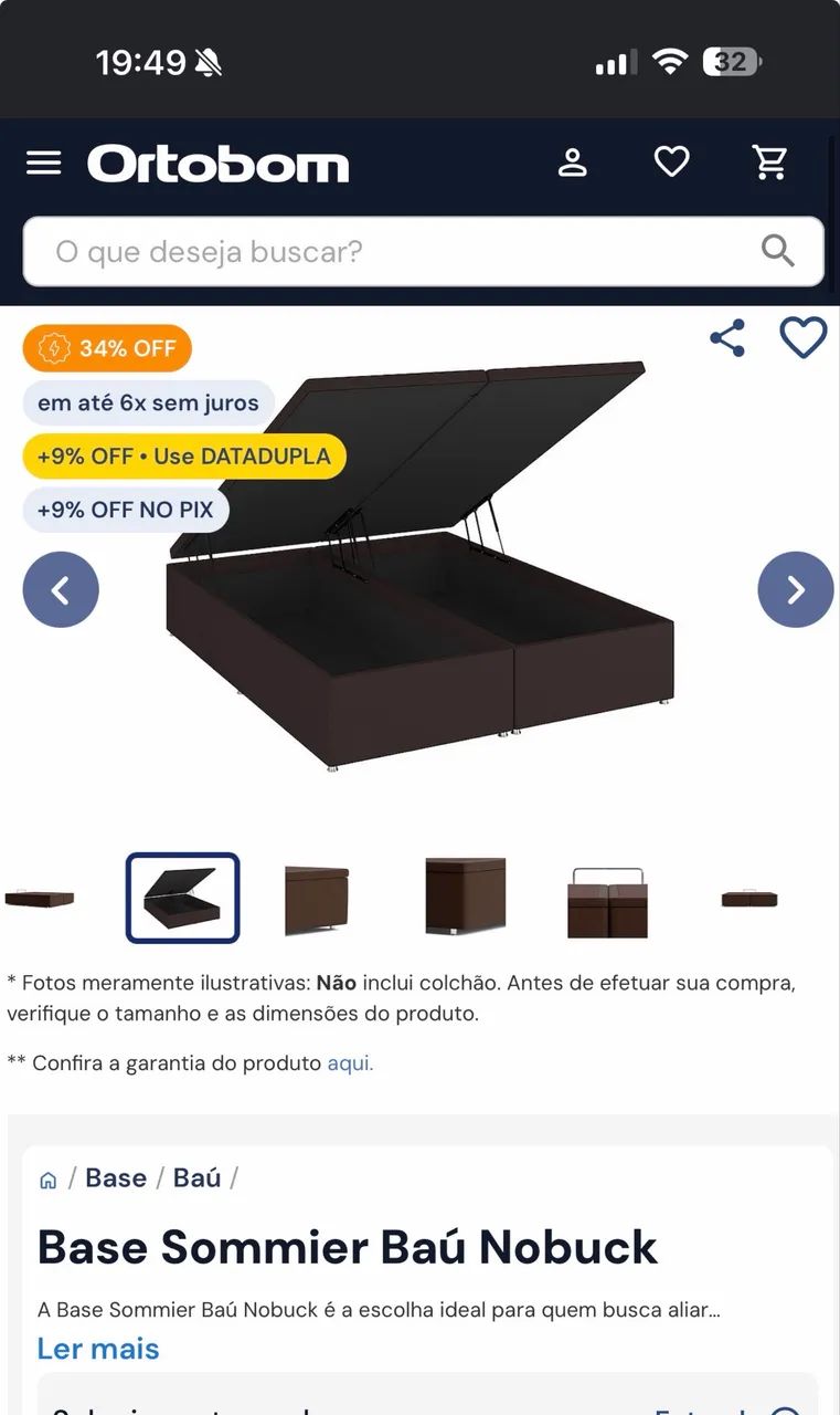 Cama king Ortobom  - Foto 3