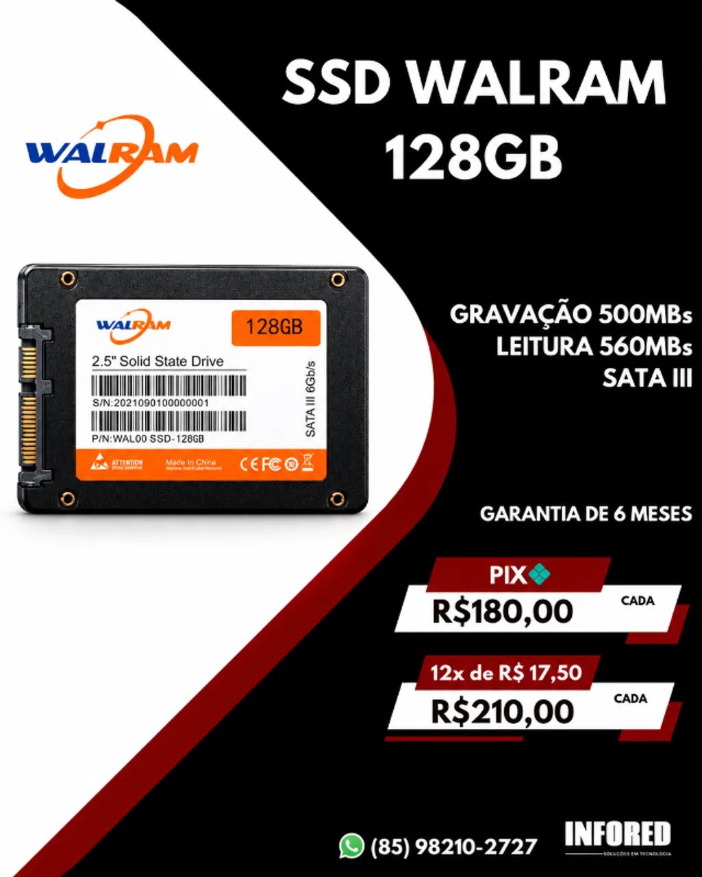 SSD Walram 128GB SATA III 2.5?