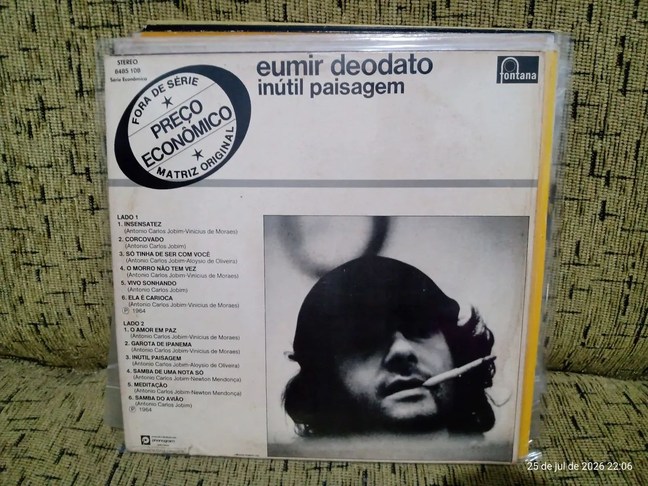 Disco de vinil eumir Deodato inútil paisagem  - Foto 2