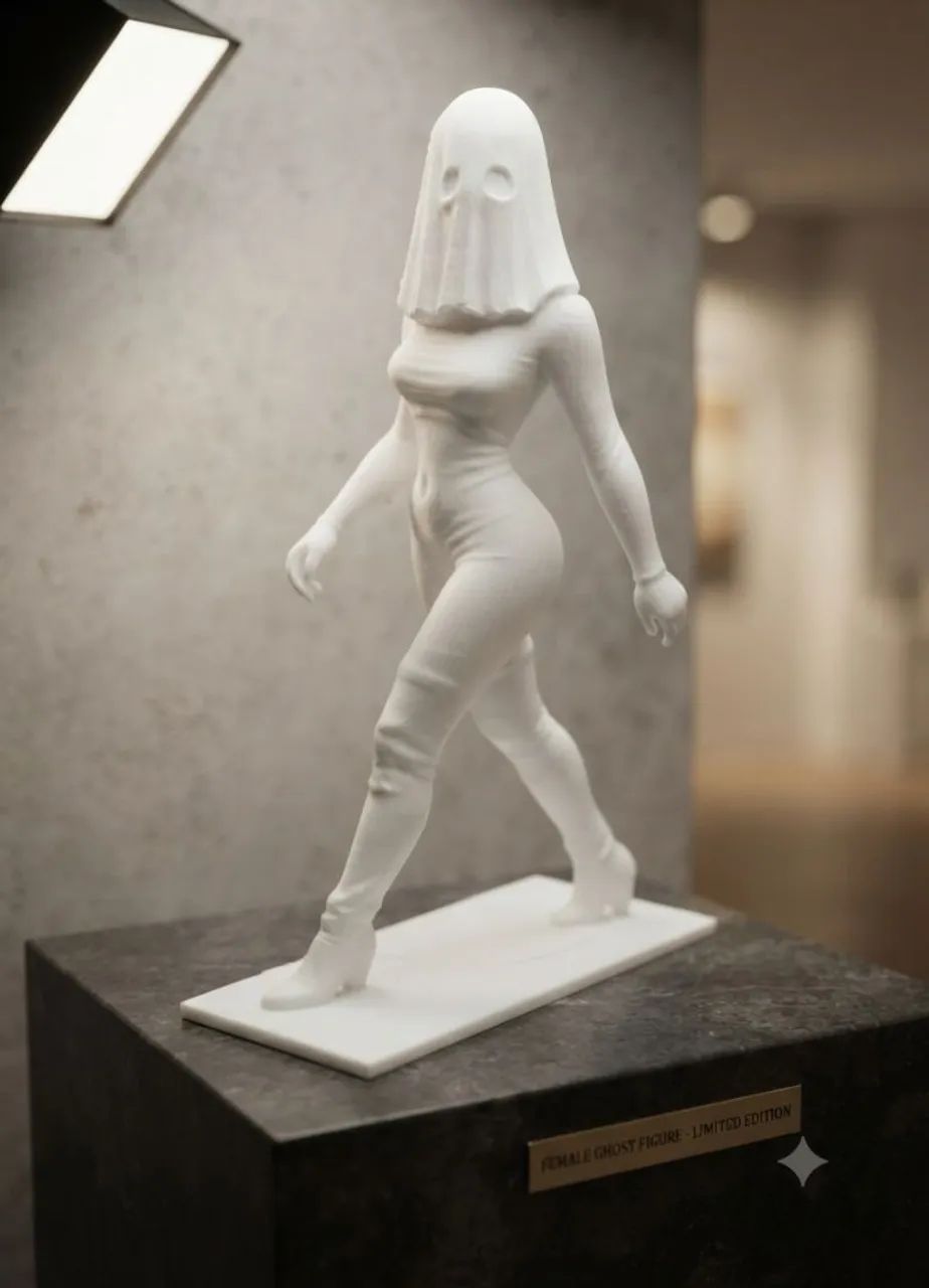 Miniatura "Ghost Walk" - Peça Decorativa com Pose Sensual
