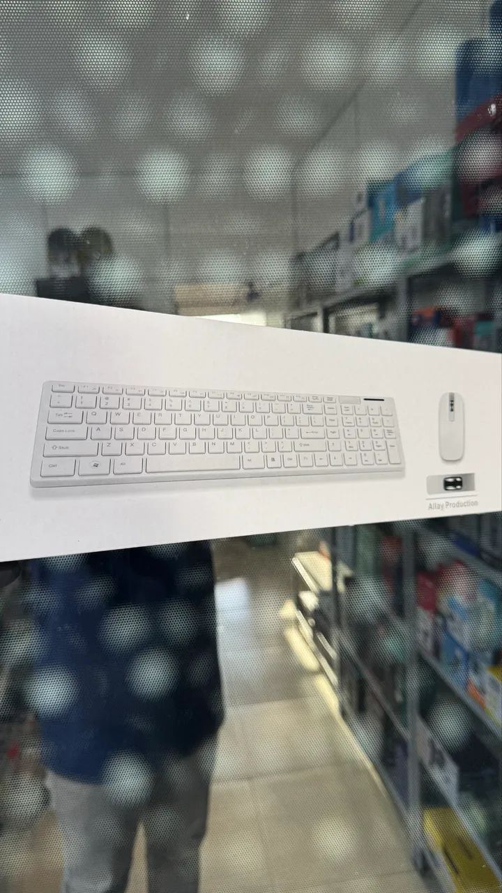 Kit teclado e mouse sem fio com proteção para as teclas - Foto 3