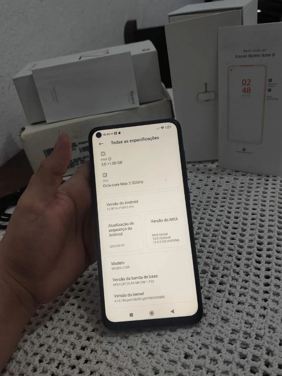 Xiaomi Redmi Note 9 64GB Azul - Completo - Foto 3