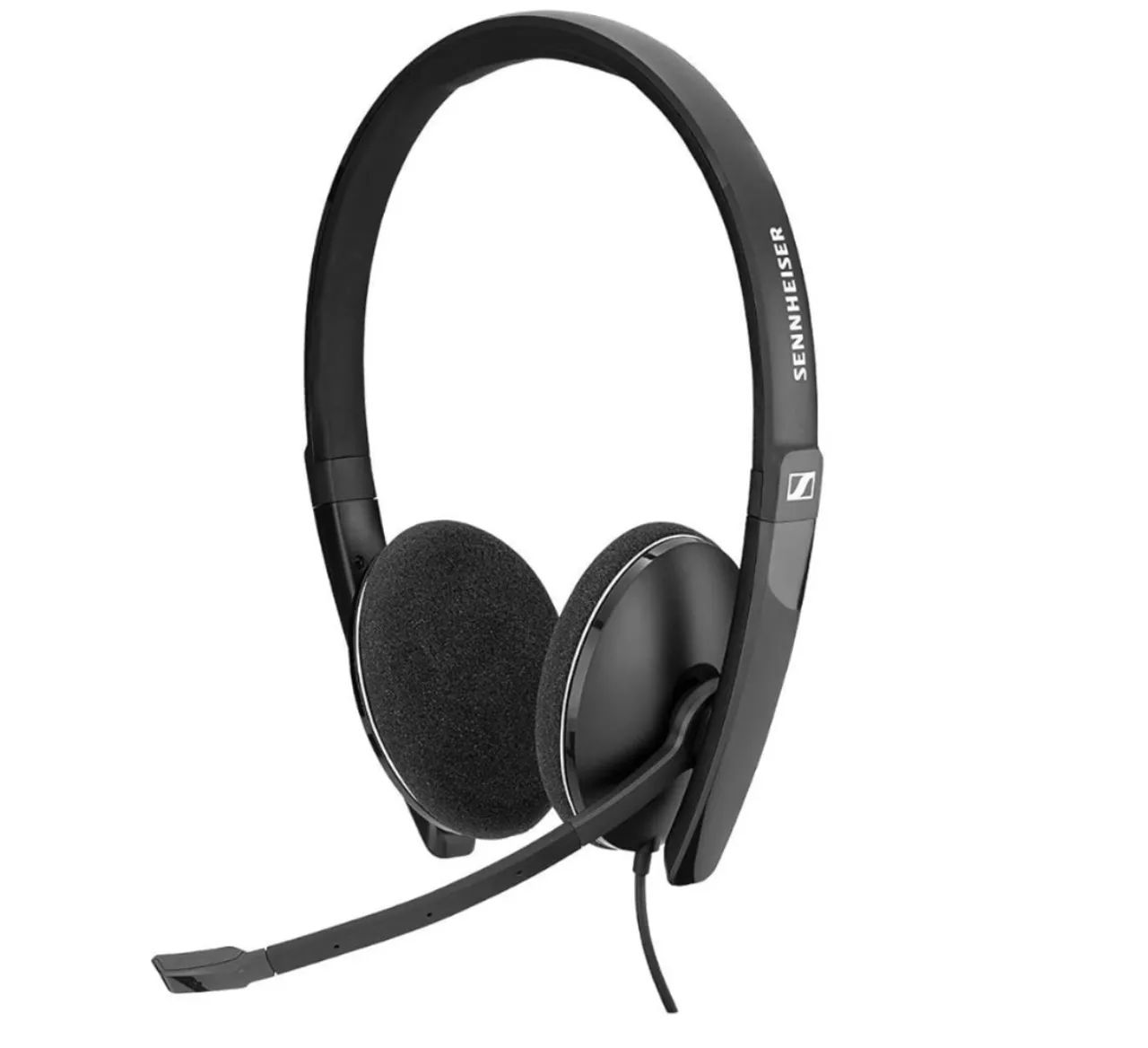 headset com microfone integrado sennheiser usb voip stereo, importado uk, na caixa.