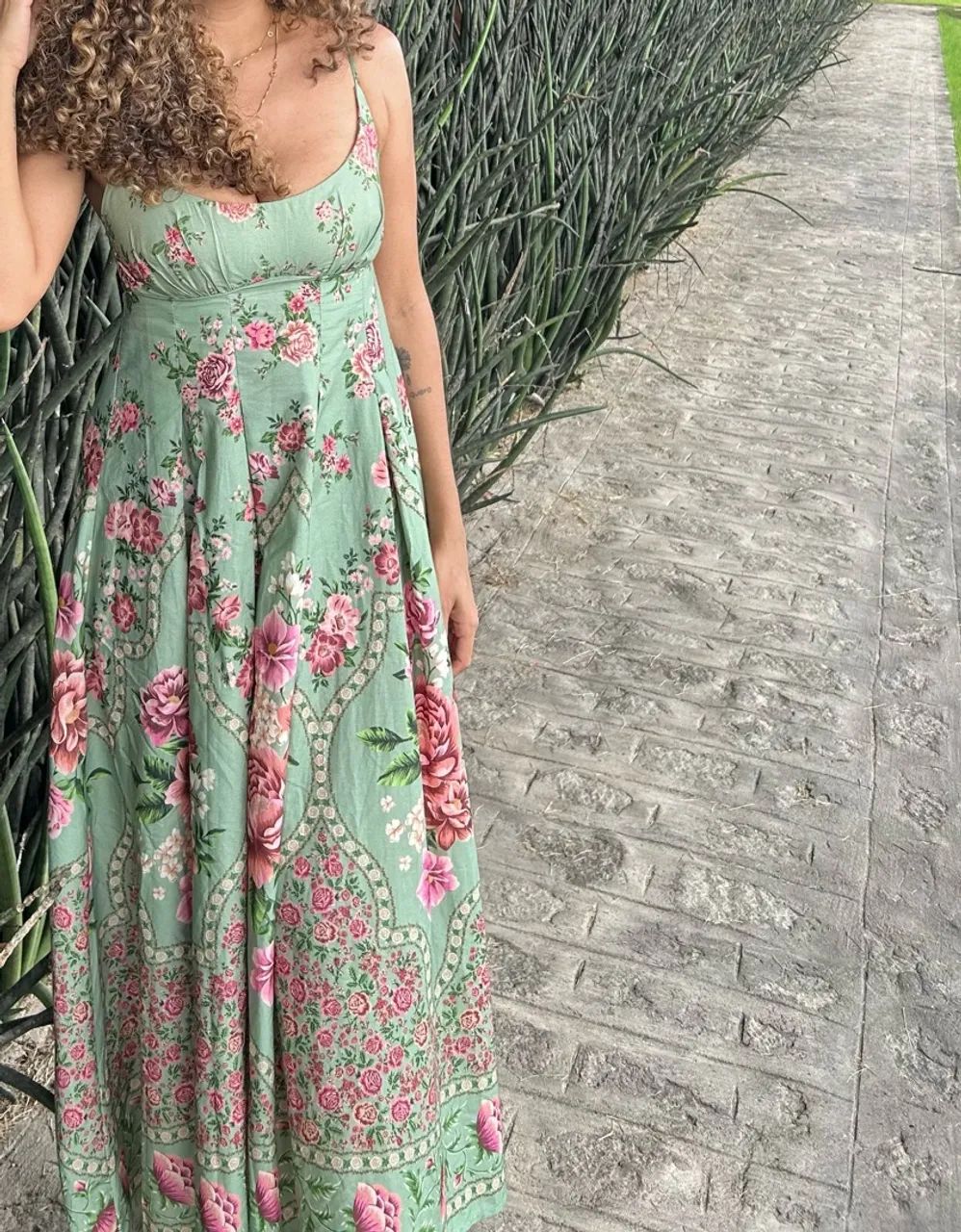 Vestido Farm P alça romance  - Foto 2
