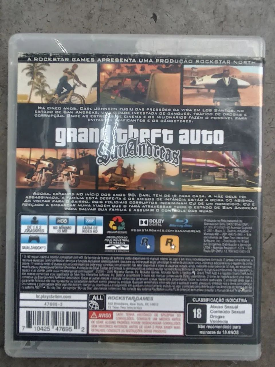 GTA San Andreas PS3 com mapa - Foto 2