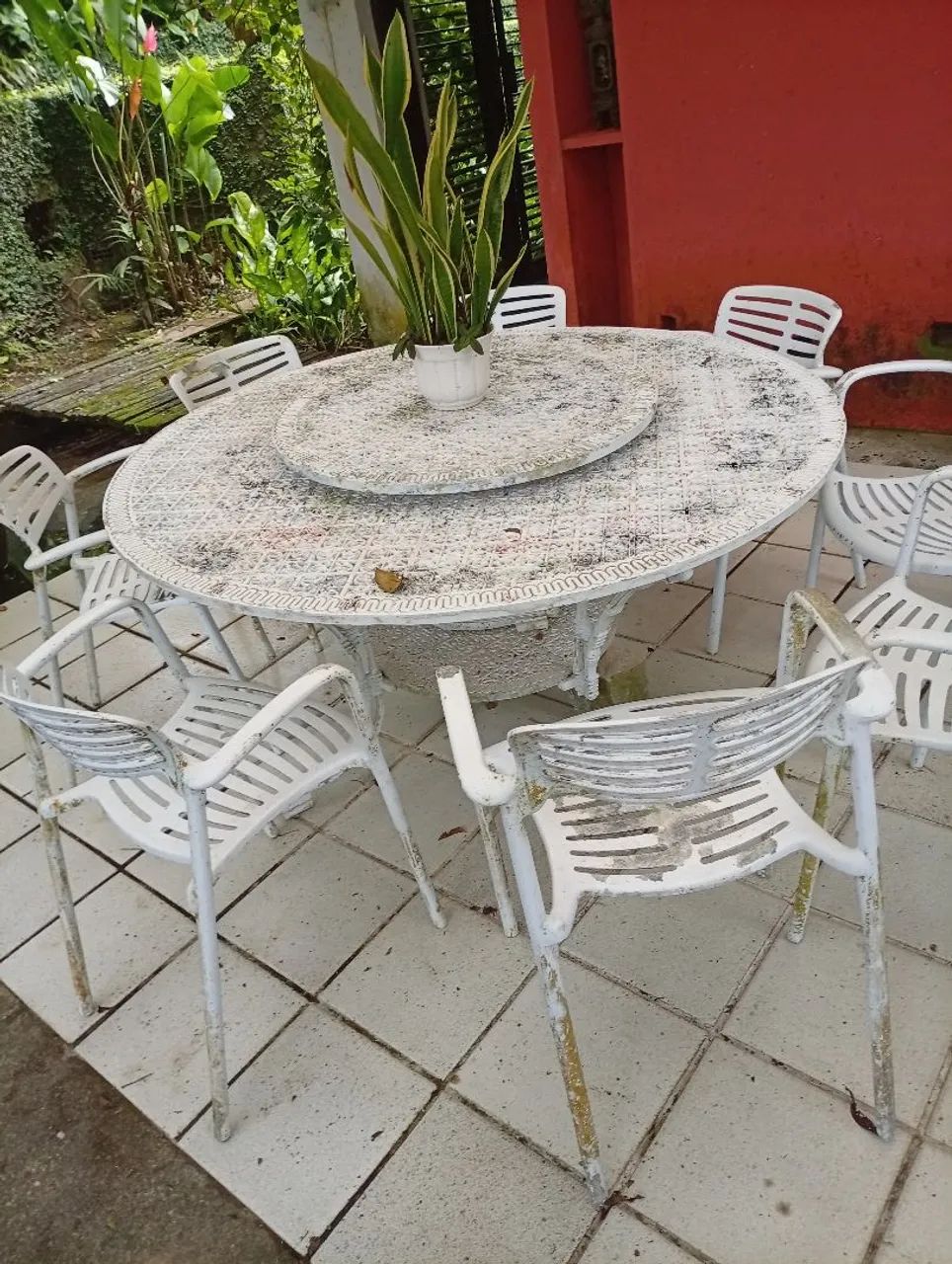conjunto jardim ferro fundido com 8 cadeiras  - Foto 4