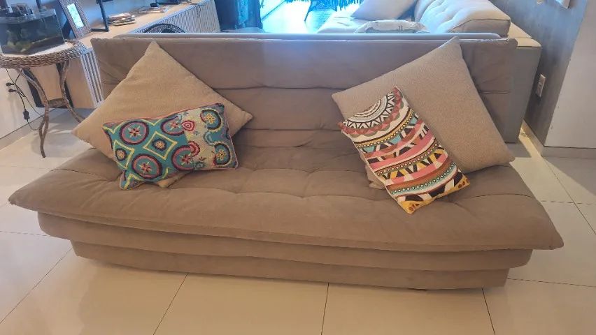 Sofá-cama para solteiros, casais ou crianças