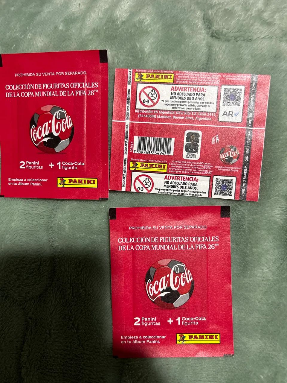 Envelope Coca Cola -Figuritas- Argentino 