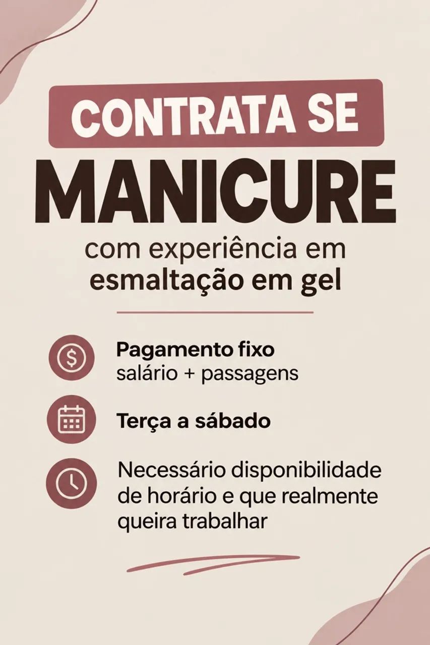 Manicure com experiência em gel 