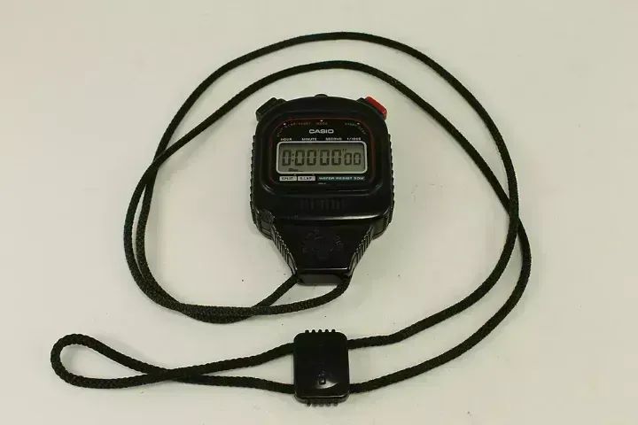 Cronômetro Casio Hs 10w - Perfeito Com Caixa E Manual
