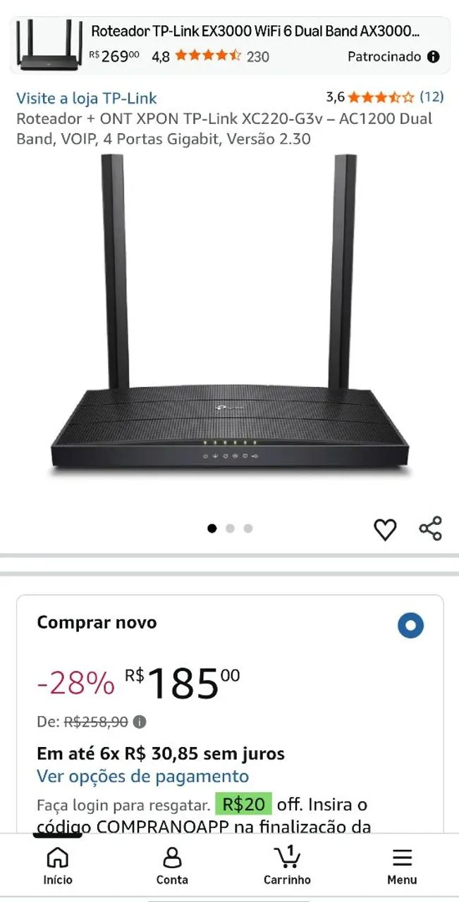 ont tplink xc220-g3v - Foto 3