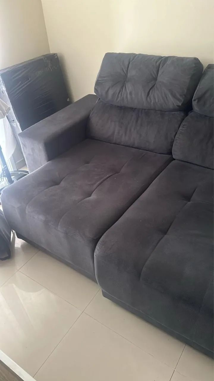 Sofá retrátil e reclinável seminovo - Foto 2