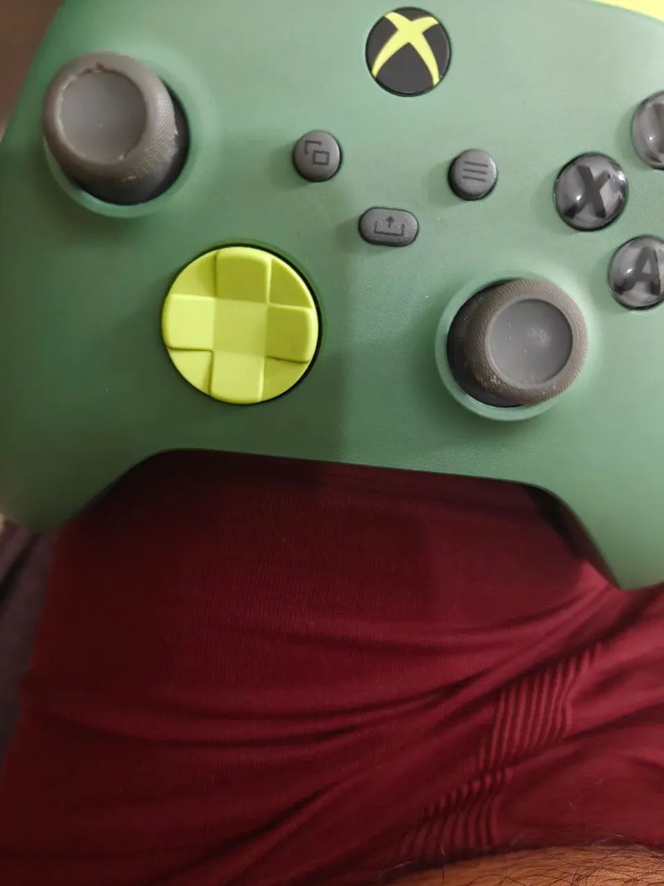 ?Controle de Xbox Original Verde com Cabo e Bateria  - Foto 5