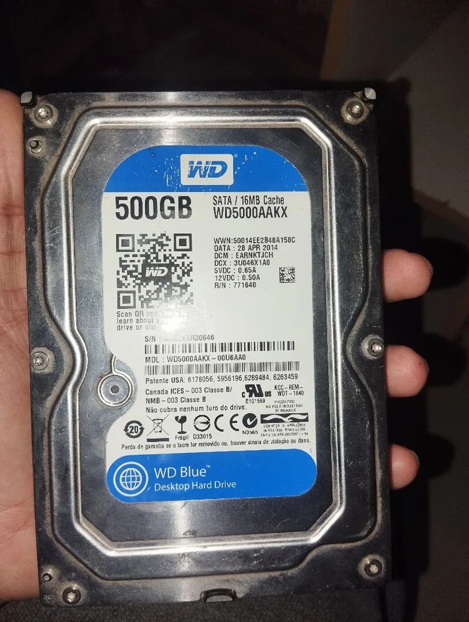 HD WD BLUE 500gb