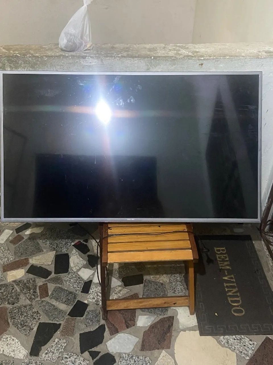 Televisão Samsung 55 polegadas (tela quebrada) - Foto 2