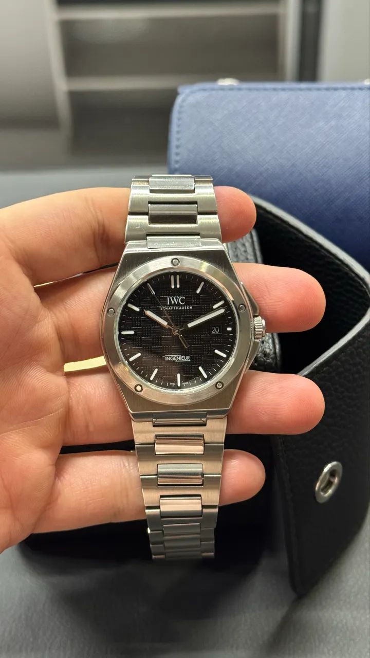 IWC Ingenieur Automatic - Mostrador Preto - Pulseira em Aço - Foto 2