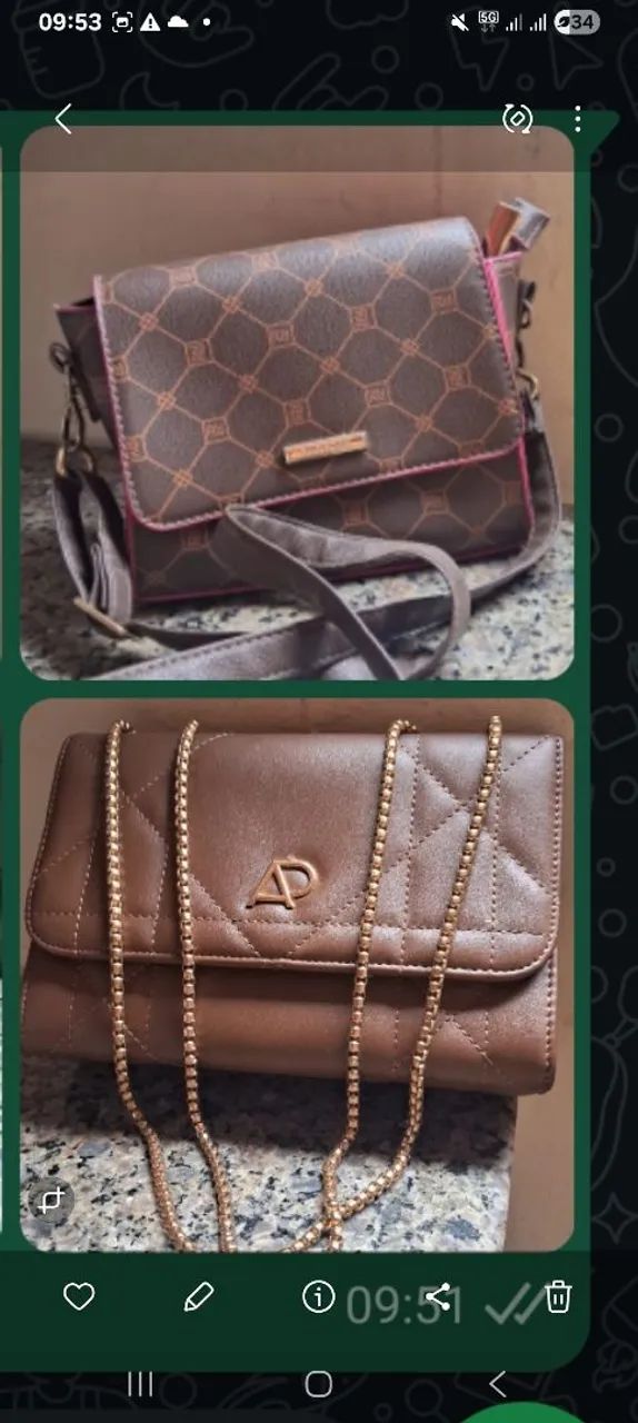 bolsas com alças grandes 60cada uma