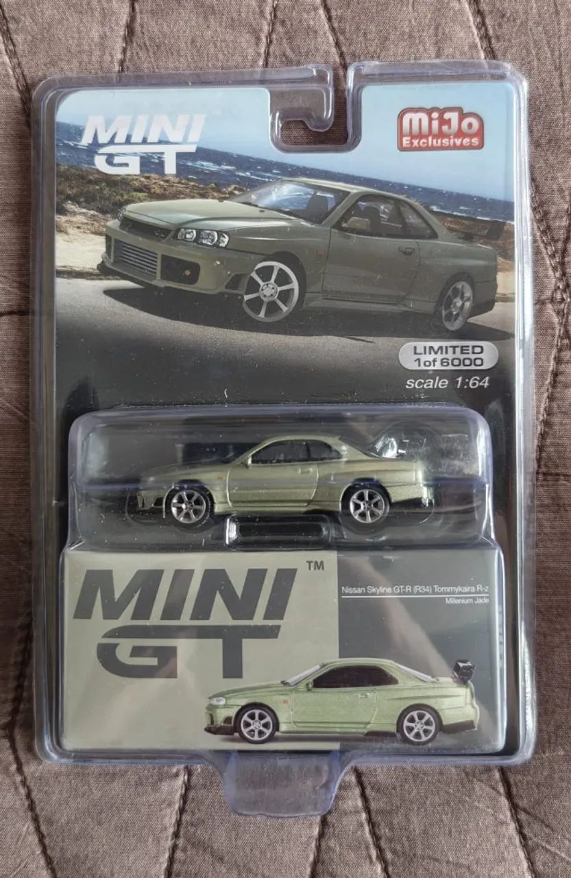 Mini GT Nissan Skyline GT-R (R34) Tommykaira R-z (Millennium Jade