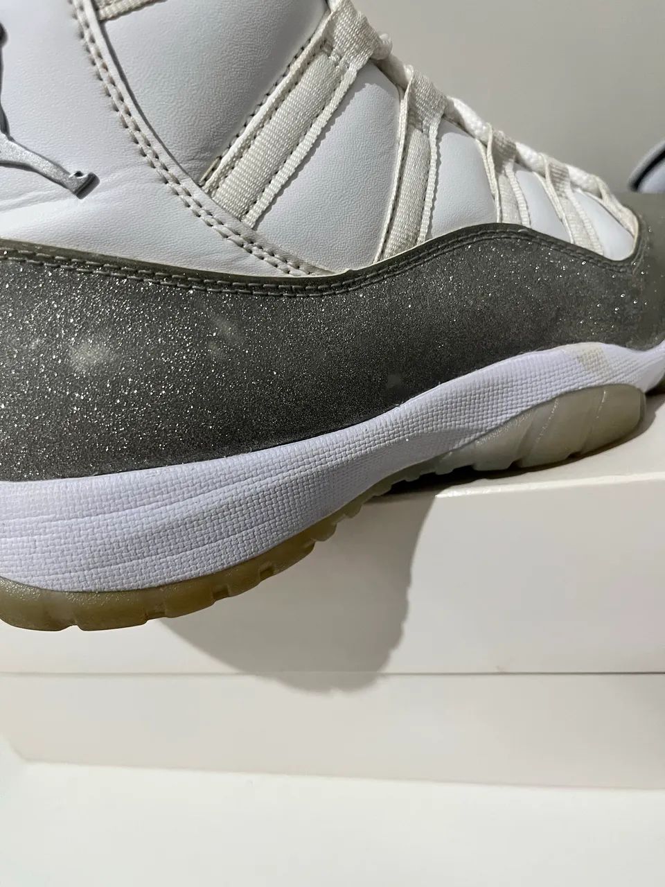 Air Jordan 11 Metallic Grey Silver 38 USADO 7/10 - Foto 5