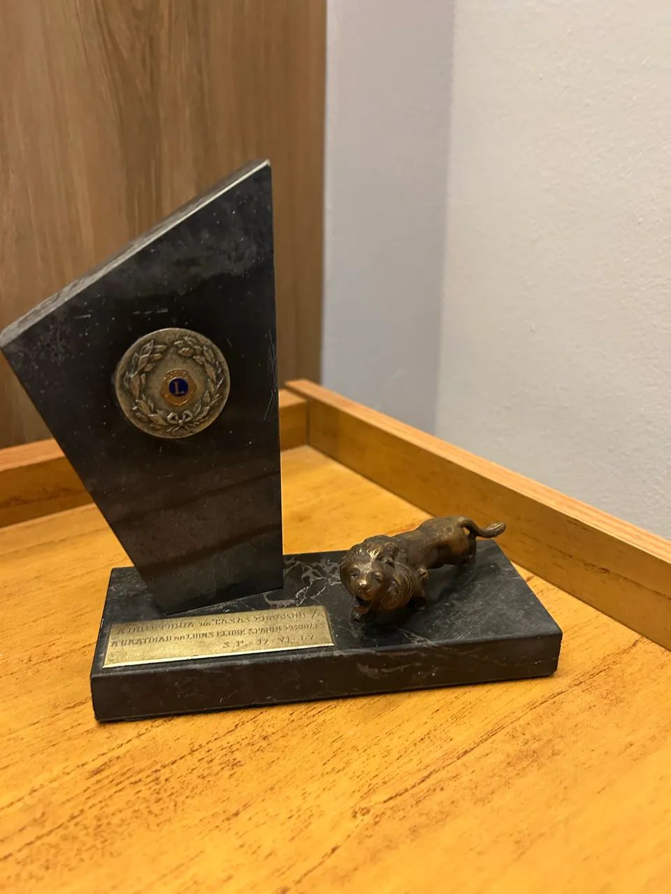 Lions club maçonaria Troféu em homenagem 