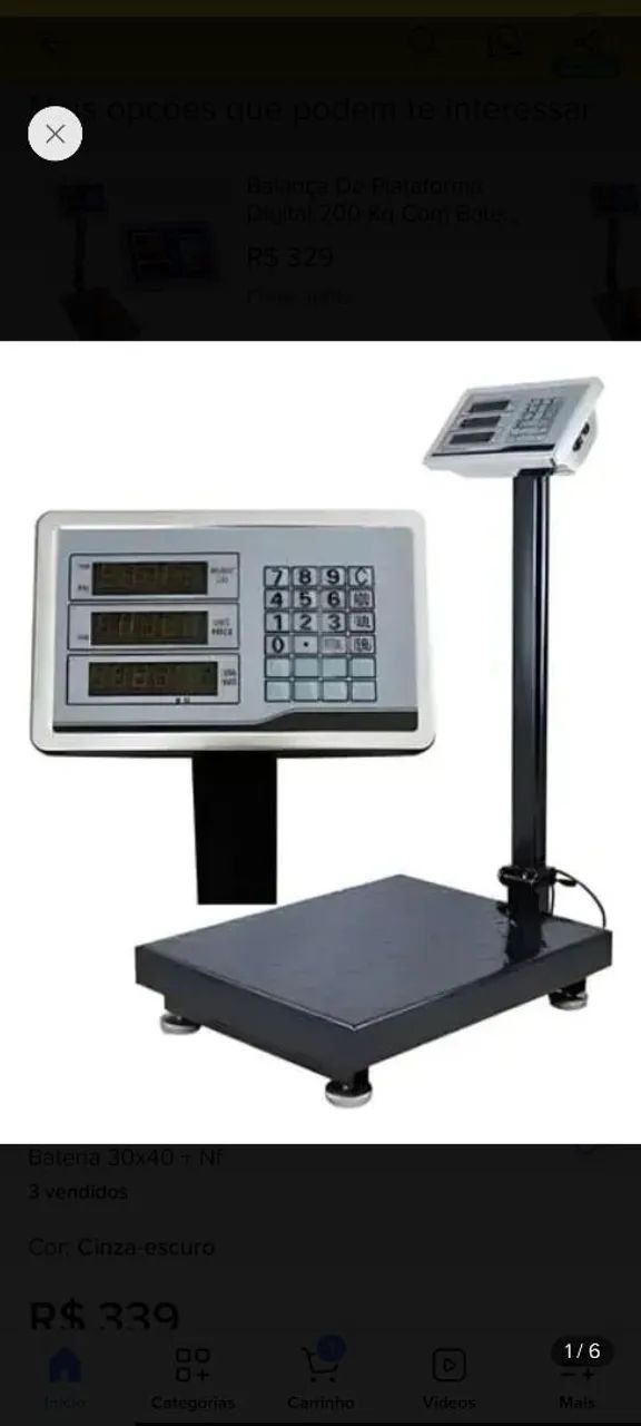 Balança plataforma 200kg