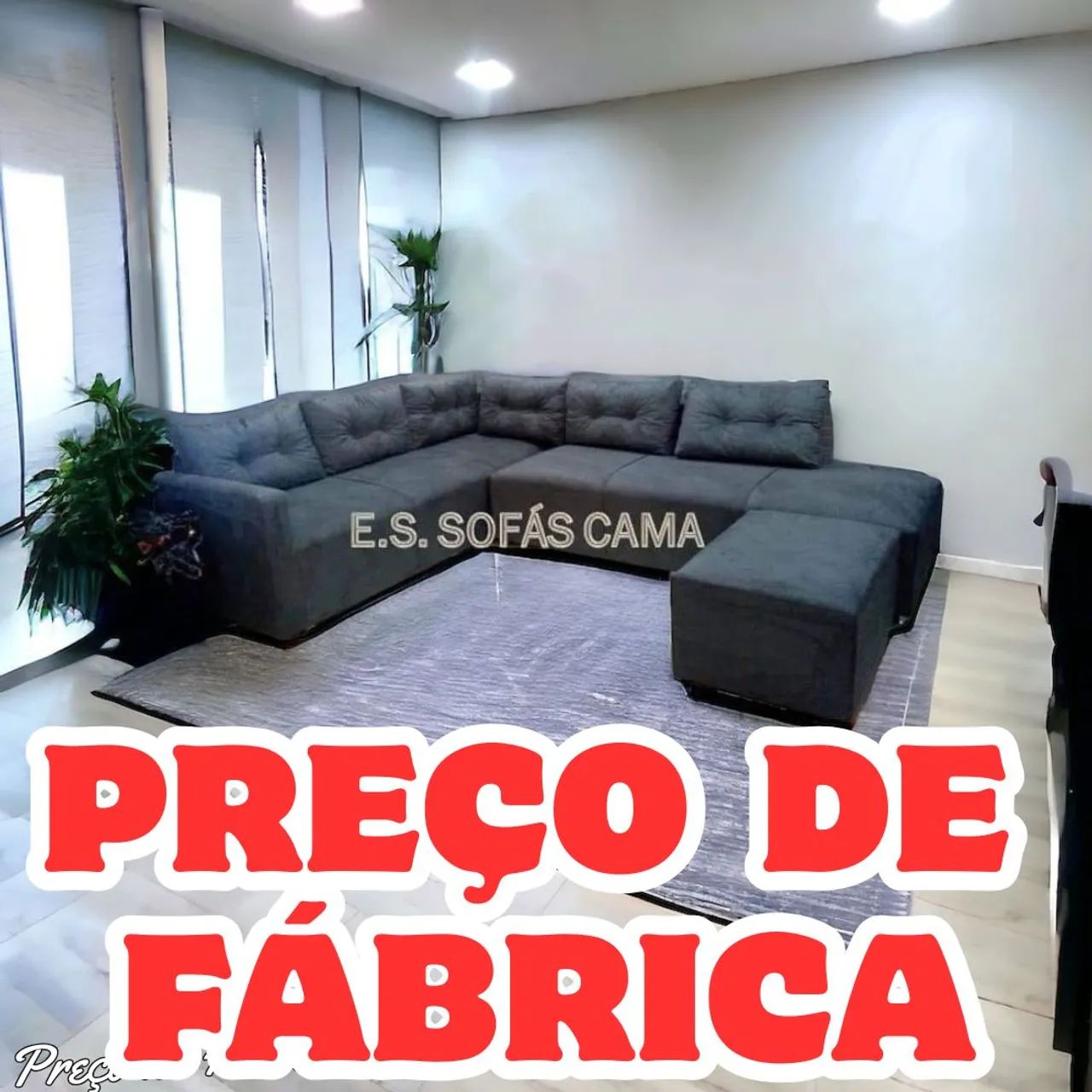 SOFÁ DE CANTO BARATO e espaçoso! Imperdível! 