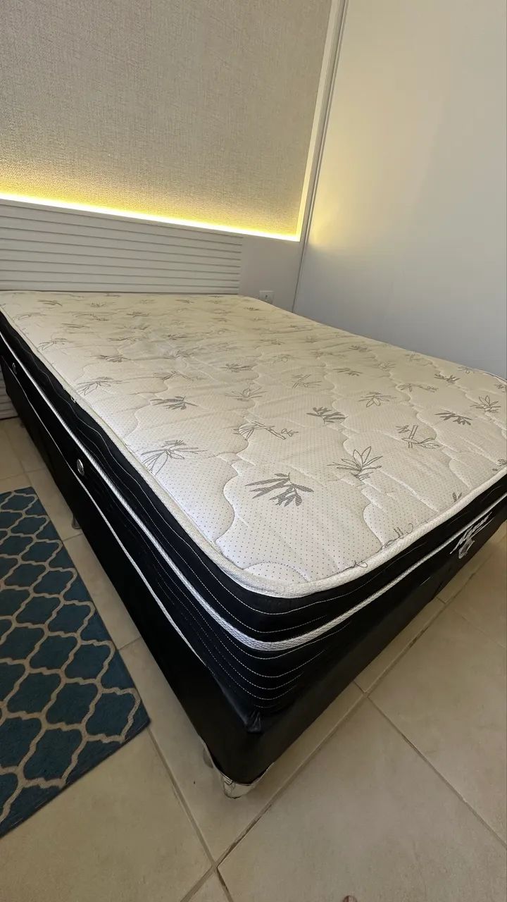 Cama Casal Completa Colchão Ortobom - Foto 2