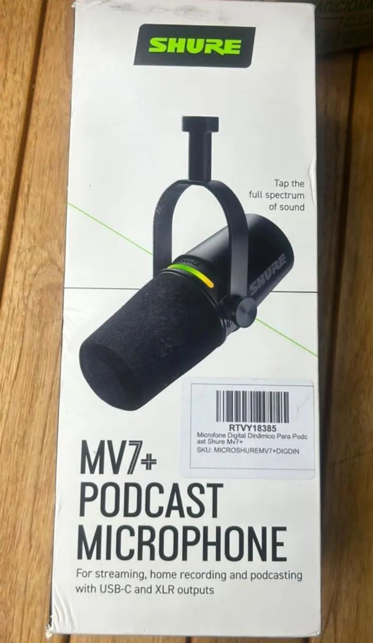 Microfone Shure MV7 Plus podcast - Foto 4