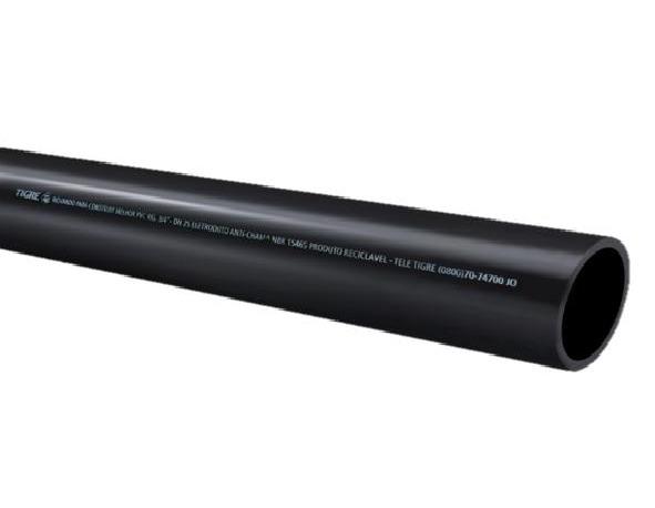 Tubo elet.preto sold. 32mm -