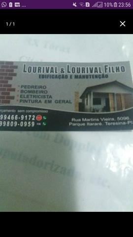 Pintor e Pedreiro mestre em obras